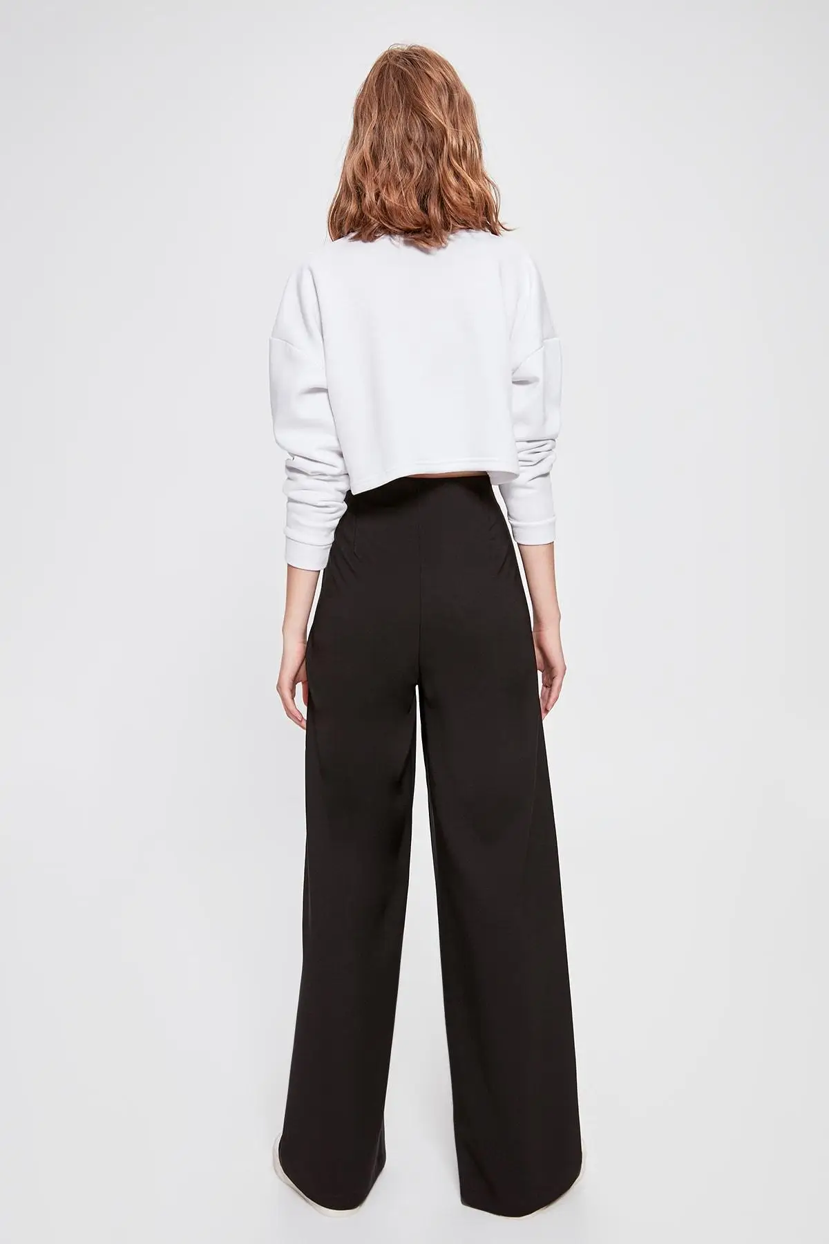 Beste Trendyol Zwarte Veter Gedetailleerde Broek TWOAW20PL0353