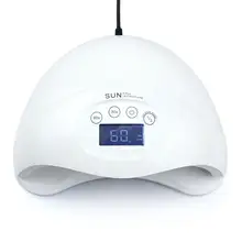 SUN5 plus Сушилка для ногтей 48 Вт Двойной УФ светодиодный светильник для ногтей Сушилка для ногтей Гель-лак отверждаемый светильник с инфракрасным датчиком