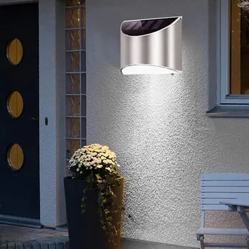 

2020 Hot Led Solar Powered Stainless Steel Fence & Path Lights Home Security Outdoor Lamp Professional Energy Saving Stylish