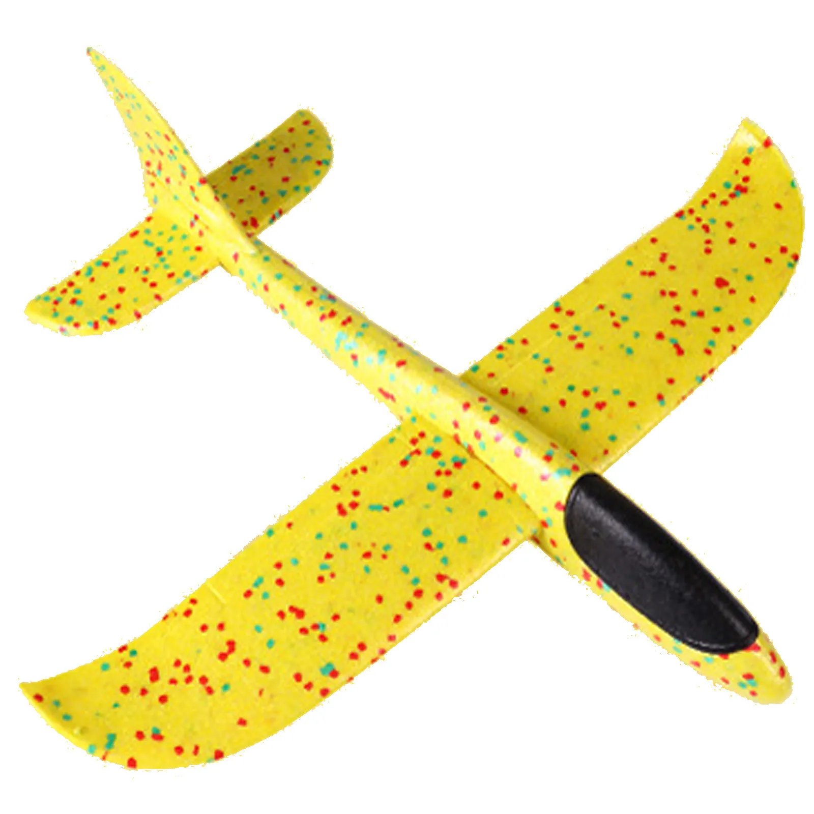 Avión planeador de espuma de lanzamiento creativo, modelo de avión de mano, regalo de cumpleaños divertido para padres e hijos, juguetes al aire libre, n. ° p