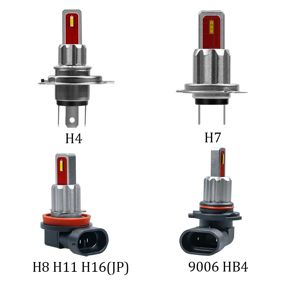 2 шт. H11 H4 H7 9005 HB3 9006 HB4 H16 9012 Светодиодный лампа с Canbus 6CSP 1860 Противотуманные фары автомобиля 12V 6000K белый янтарь голубого ледяного цвета авто лампы