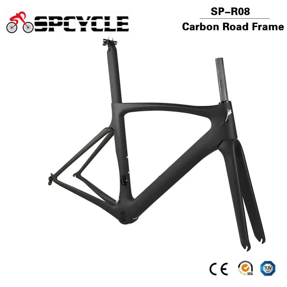 Clearance Spcycle T1000 Full Carbon Fiber Road Bicycle Frames 700C Aero Cycling Racing Bike Carbon Frames PF30 46/49/52/54/56/58cm 1