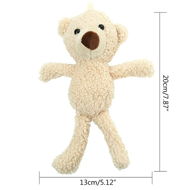 8in Stuffed Doll Mini Bear Toy Soft Plush Toy Room Decoration Emotion Appease for Baby Girls Office Ornament Car Decor 1