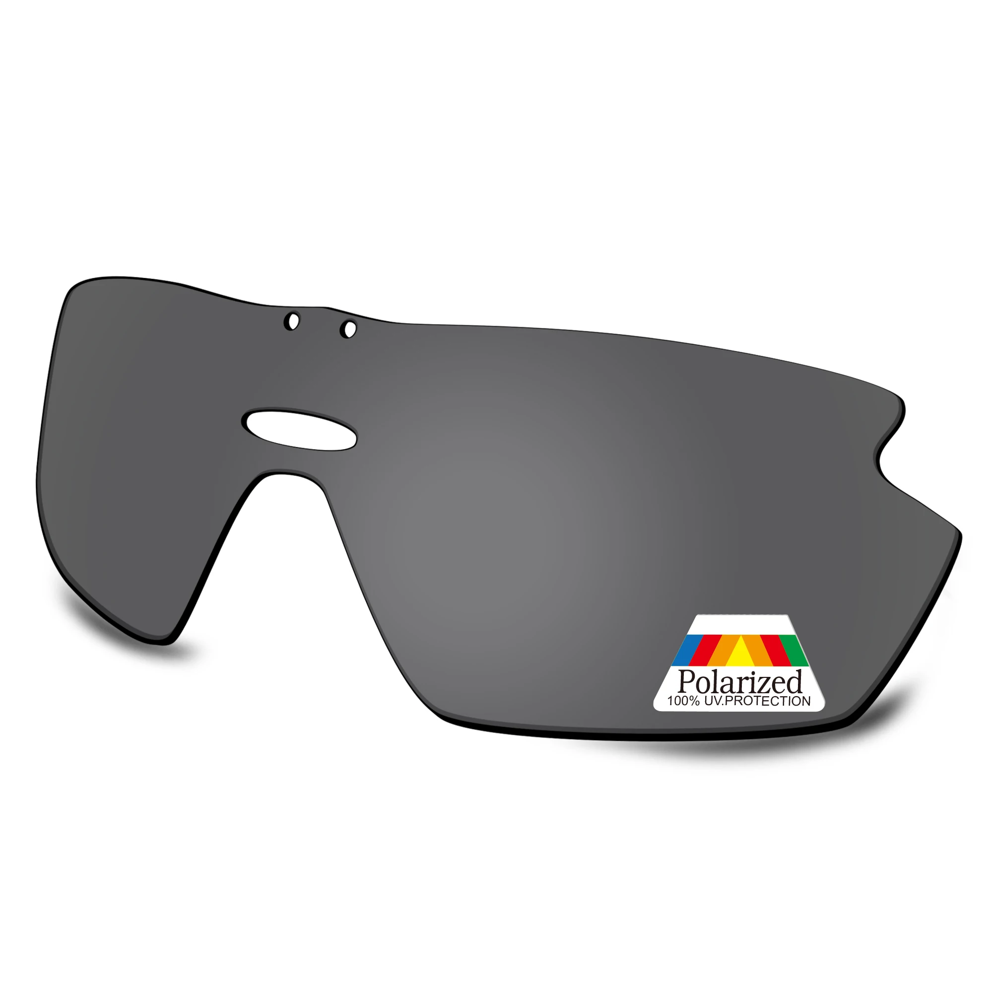 Predrox Dark Black Replacement Lenses For Rudy Project Genetyk Sunglasses - Polarized, UV400 Protection, 1.3mm Thick, Anti-Scratch Coating