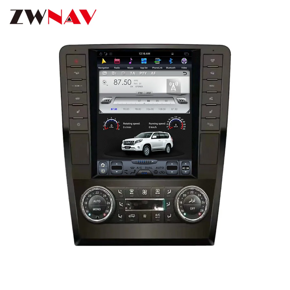 Вертикальный экран tesla Android 7,1 Автомобильный мультимедийный плеер для Mercedes-Benz GL-X164/ML-W164 2005-2011 gps Радио Стерео головное устройство