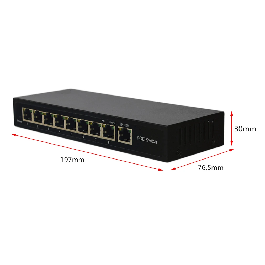 KF-S1OH-1TH-120 1 + 8 Порты и разъёмы 10/100 Мбит/с коммутатор питания через Ethernet сетевой коммутатор для IP Камера адаптера POE коммутатор для
