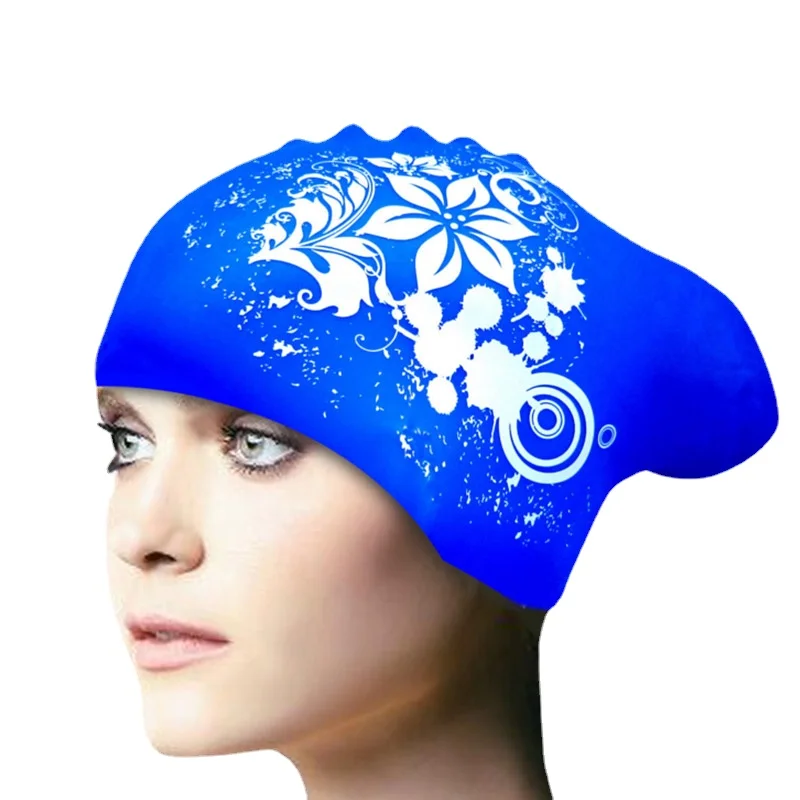 New Silicone Swimming Cap Long Hair Women's Waterproof Swim Caps Ladies Diving Hood Hat Kids Garras Natacion Casquette 2022