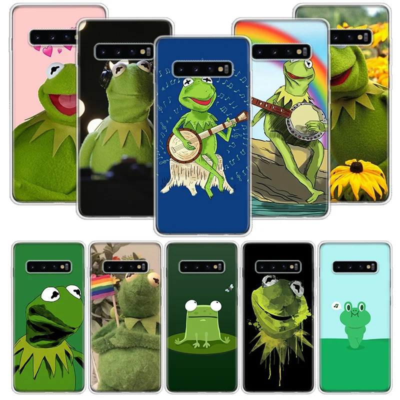 Green frog Phone Case For Samsung Galaxy A50 A70 A40 A30 A20E A10S Note 20 Ultra 10 Lite 9 8 A6 A7 A8 A9 Plus Cover Housing | Мобильные