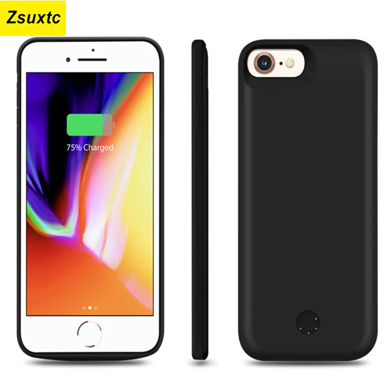 Чехол для Iphone X XR XS Max, чехол для аккумулятора для Iphone XS Max, чехол для зарядного устройства, умное зарядное устройство, чехол из силикагеля, внешний аккумулятор Чехол для Iphone X XR XS Max, чехол для аккумулятора для Iphone XS Max, чехол для зарядного устройства, умное зарядное устройство, чехол из силикагеля, внешний аккумулятор