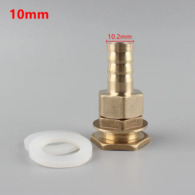 Water Tank Hose Connector Aquarium Accessories Brass G1/2'' Thread To 6/8/10/12/14/16/19Mm Water Tower Joint  Adapter Sanner 10mm