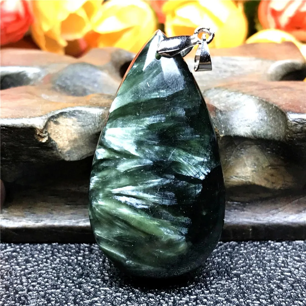 Green Seraphinite Pendant (38)