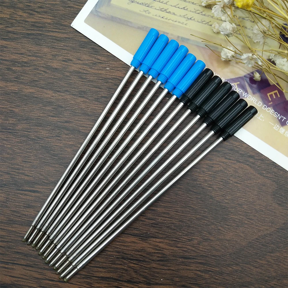 Ballpoint Pen Refills Replacement 11.7cm Writting Stationery School Supplies 10pcs/Lot Durable Signature Student Office Sketch