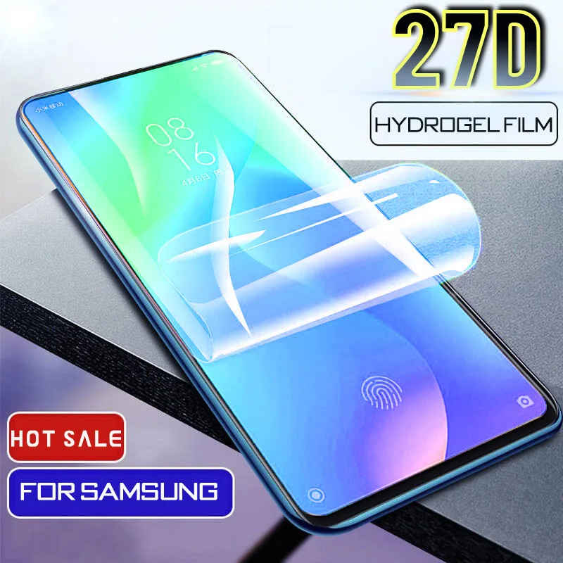 27d Гидрогелевая пленка для samsung galaxy s8 s10 s9 plus e Защитная note 8 9 10 не стекло|Защитные