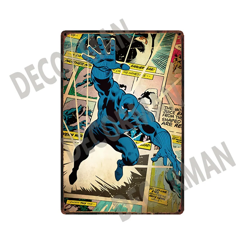 [DecorMan] Marvel металлическая жестяная вывеска на заказ мультяшная Фреска картины Бар Паб Декор LTA-1691 - Цвет: SL-11425