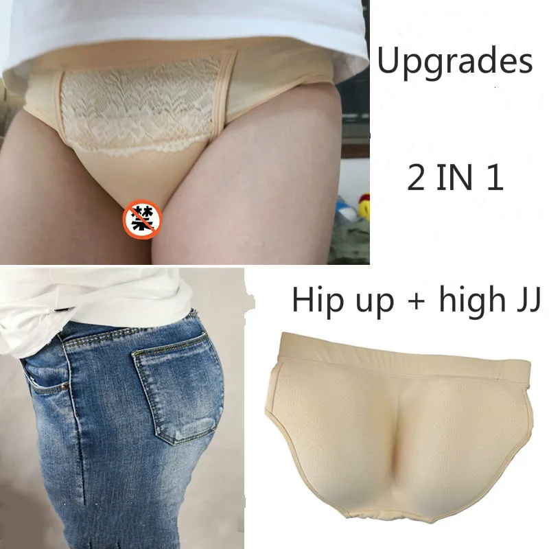2In1 Uomo Sissy Falso Vagina Cammello Punta Mutandine Nascondere Gaff Panty Perizoma Per Crossdresser Trans Transgender Hip Up Mutandine Sissy