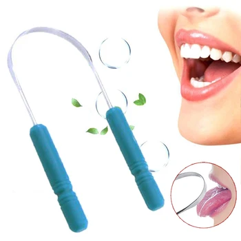 

Tongue Scraper Cleaner Stainless Steel Tongue Scraper Cleaner Fresh Breath Cleaning Dental Care Toothbrush Oral Hygiene Tool