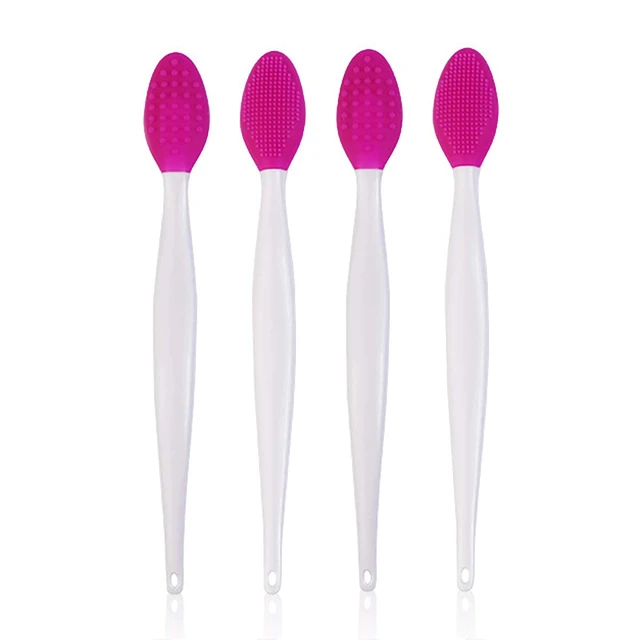 5PCS Silicone Face Scrubber Set, Lip Scrub Brush, Silicone Face Cleansing  Brush, Face Applicator Tool and 2PCS Silicone Exfoliating Face Brush for  Men Women style 1