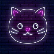 Неоновая вывеска для организаций и магазинов с изображением кошачьей мордочки животного Стекло трубы лампы Neon украшения комнаты Windows светильник для рекламы на заказ лого сделанный вручную челнока для продажи