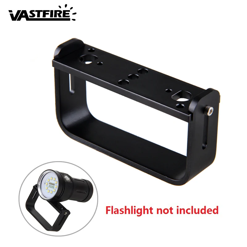 

Severe Cold Professional Diving Photographic Flashlight Handheld Handle Scuba Flash Light U-type handle Mount