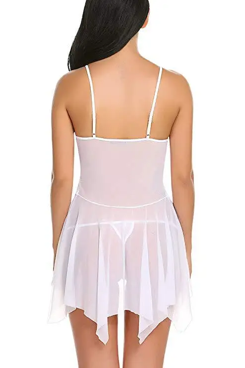 Модное женское сексуальное нижнее белье Babydoll, трико, кружевная ночная рубашка, одежда для сна