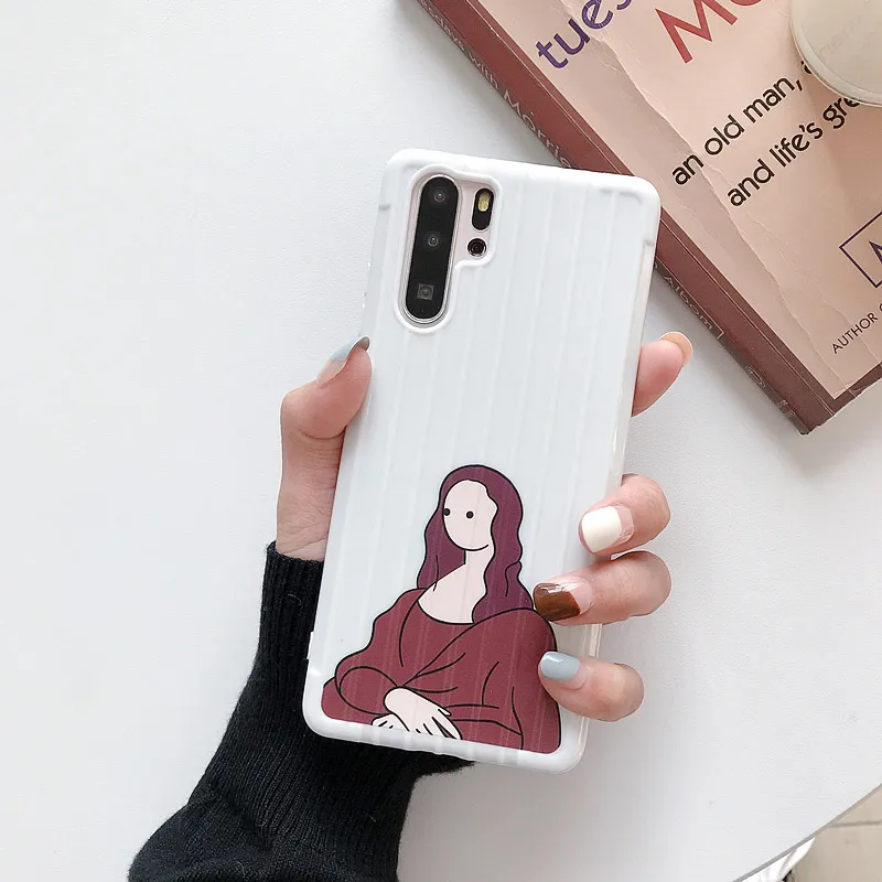 Изогнутые костюм чехол Ван Гог телефон чехол s для huawei P20 P30Lite Коврики 20 30 Pro, Nova, для детей 3, 4, 5, Honor 20 20Pro V20 10 9X 8X Мягкий ТПУ чехол - Цвет: 2
