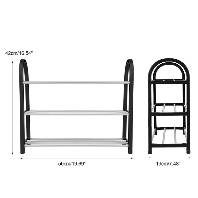 Домашний мешок для хранения обуви пластиковый стеллаж для хранения обуви полка для обуви стойка для мебели трехуровневая