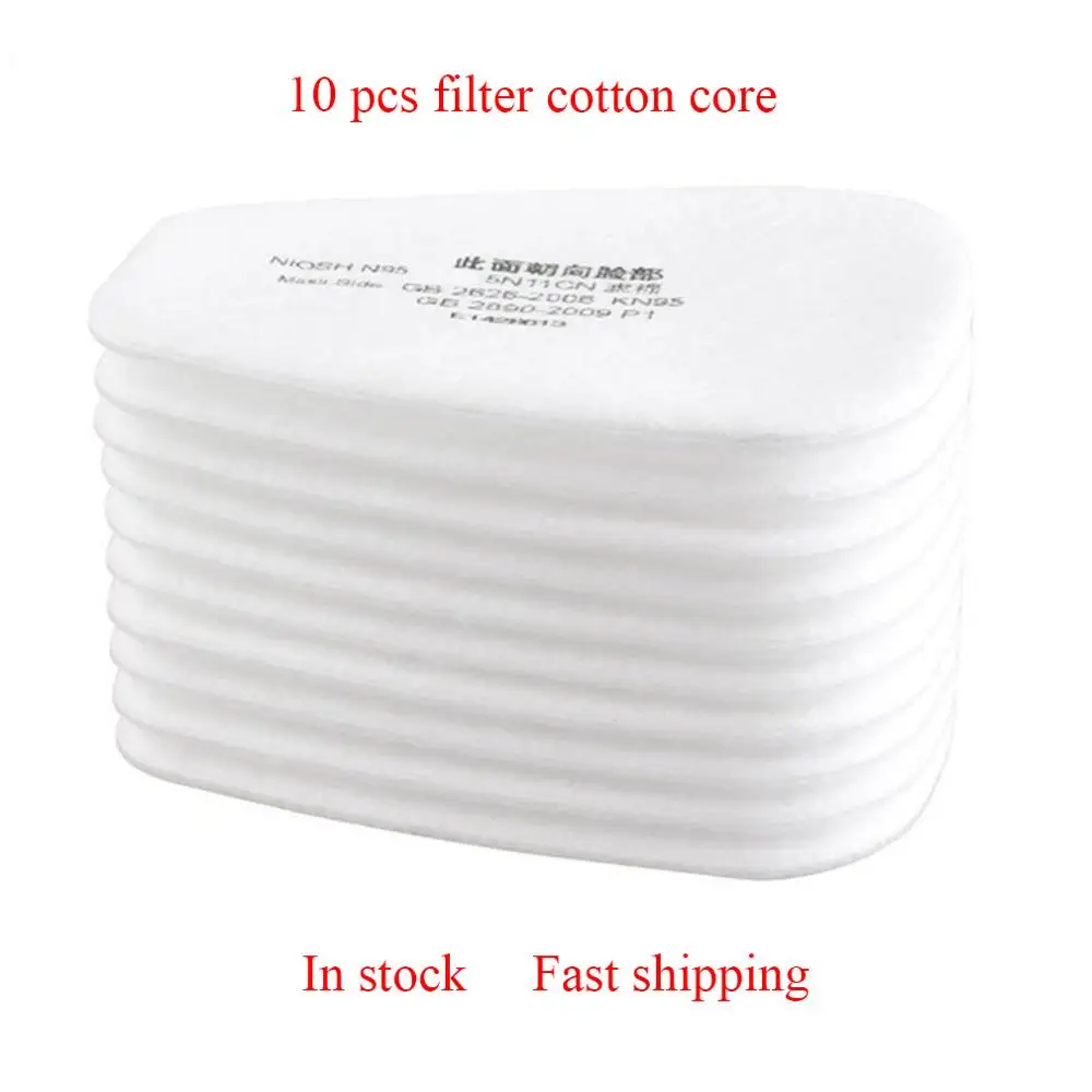 

10Pcs/Set 5 Layers Protective Mask Filter Cotton Filter Replaceable Filter For Adult Mask Mask Pads Activated Carbon