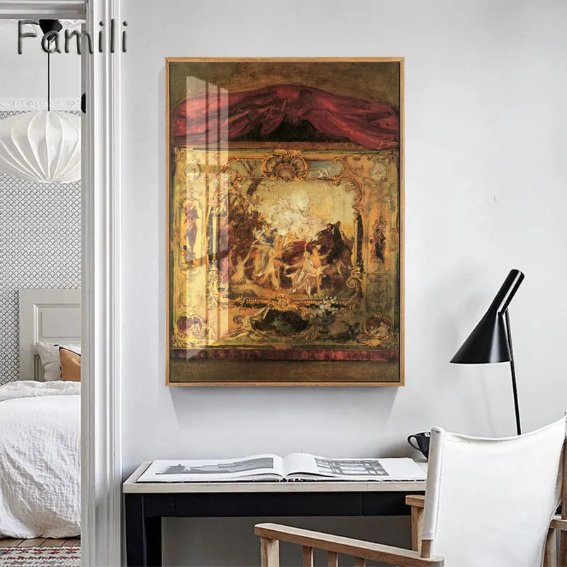 Gustav Klimt Hygeia Живопись Художественная печать на холсте настенные картины для гостиной домашний декор или отель бескаркасные - Цвет: Цвет: желтый