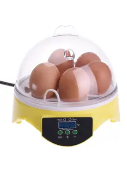 

7 Egg Incubator Automatic Mini Eggs Hatchery Machine Poultry Brooder Digital Temperature Humidity Control Farm Hatchery Machine
