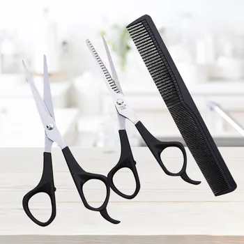

Professional Barber Hair Cutting Set Scissors Thinning Shears and Comb