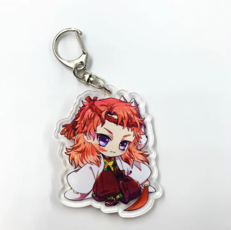 05 Demon Slayer: Kimetsu no Yaiba Rengoku Kyoujurou Uzui Tengen Sabito, косплей, двухсторонний акриловый брелок, кулон, брелок, подарки - Цвет: 05