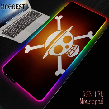 

MRGBEST One-piece Logo Large Size RGB LED Mouse Pad Soft Rubber XL Waterproof Environmental Protection Material Desk Mat 2mm/3mm
