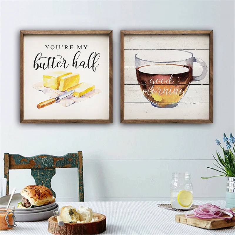 

Картина в скандинавском стиле, живопись, Современная Минималистичная картина, картина с изображением кофейного сыра, кухонная посуда, настенное домашнее украшение для кухни