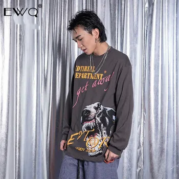 

EWQ / 2020 Spring New Sweashirt For Men And Women Tide Round Collar Fashion Print Men's Wear Hip Hop Pullover Streetwear 9Y145