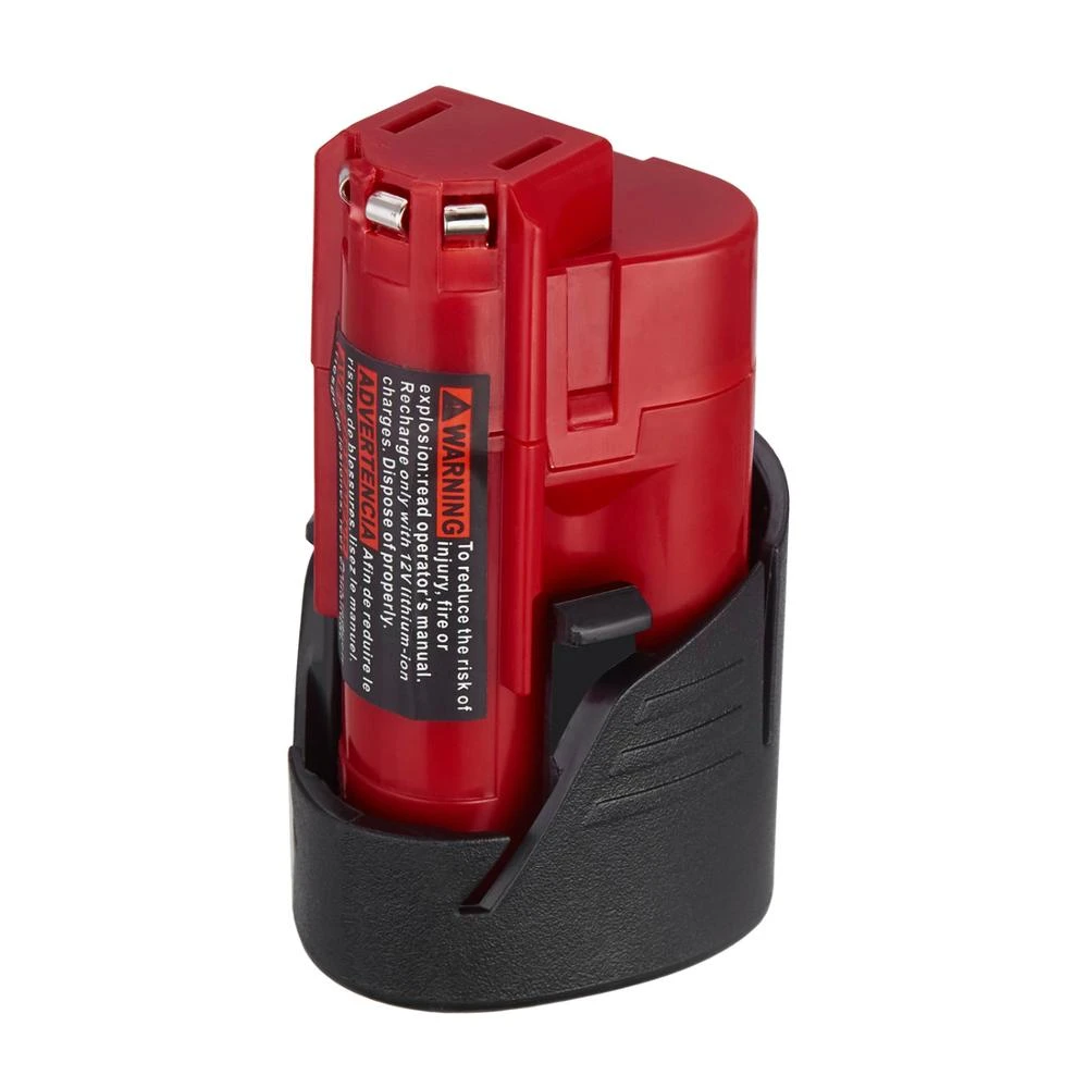 Powerextra batería recargable de iones de litio para Milwaukee M12, herramientas eléctricas, taladro, 48 48 11 2411|Baterías recargables| - AliExpress