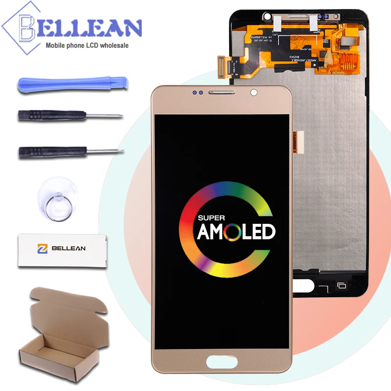 

Catteny Promotion N920 Lcd For Samsung Galaxy Note 5 Display Touch Screen Digitizer Assembly N9200 N920F N920T N920A N920V Lcd