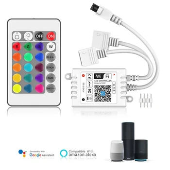 

Led Controller 24-key RGB WIFI LED Controller DC 5-24V Magic Home Control 2 way output LED Strip Lights APP Smart Lamps Bulbs