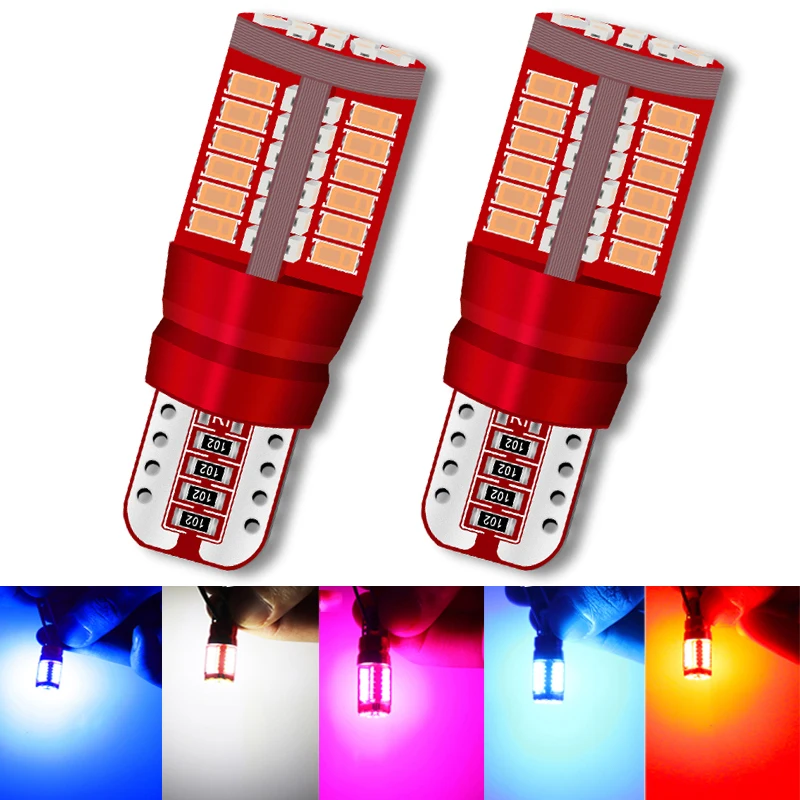 2x T10 W5W 168 194 Светодиодные лампы 57smd 4014 чипы для парковки города габаритная Лампа