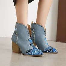 azul botines tacones – Compra azul botines tacones con envío gratis en  AliExpress version