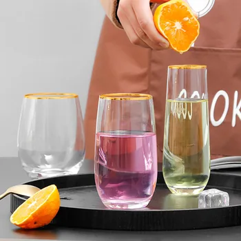 

Set of 2-classical home morning water glass office water juice glass cup GLA-1611