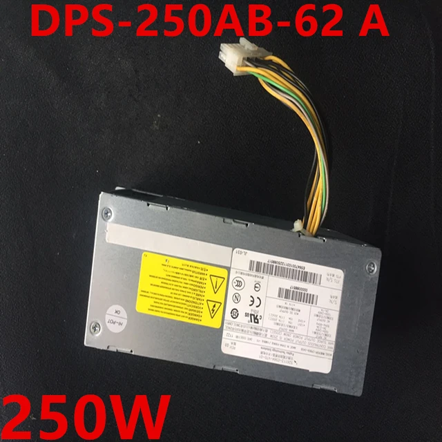 Original New PSU For Fujitsu TX100 S3 250W Power Supply S26113-E563-V50-01  DPS-250AB-62 A DPS-250AB-62A