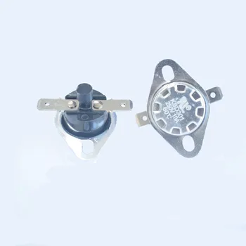 

10 pcs Ksd301 60-Degree Normally Closed Hand Reset Water Dispenser Thermal Switch 4.8mm Flat Foot Fixed Ring Thermostat