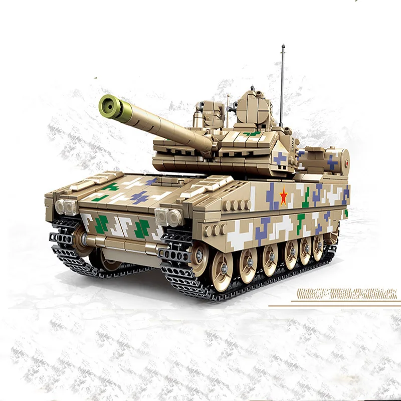 

Military series World War II Chinese Army Type 15 Light Tank DIY Model Building Blocks Toys gifts