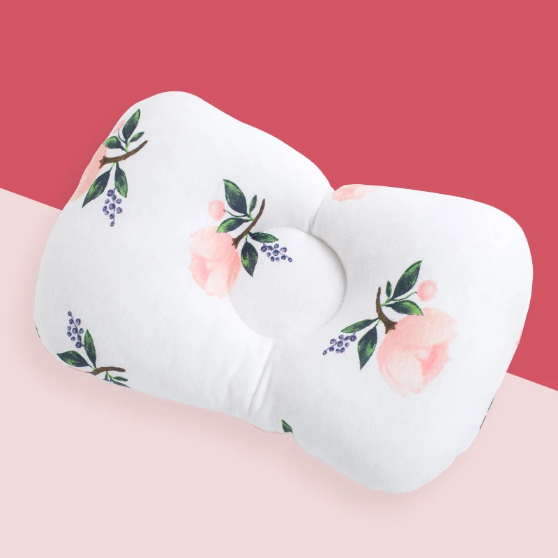 Rose Детская подушка для новорожденных, подушка для защиты головы, детское постельное белье для младенцев, подушка для кормления малыша, позиционер для сна, не скатывается, хлопковая подушка - Цвет: Rose