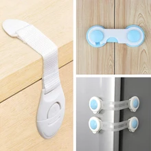 Verrouillage de sécurité d'armoires pour enfants, protection pour bébés de serrure de porte et tiroirs, en plastique, 10 pièces