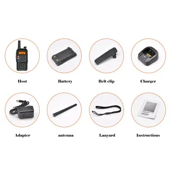 

BaoFeng UV-S9 High Power 8Watts Portable Walkie Talkie 10km Long Range CB Radio Transceiver for Hunt Forest City Upgrade 5R