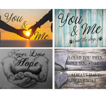 

Full Square/Round Drill 5D DIY Diamond Painting "Heart text sunset" 3D Diamond Embroidery Cross Stitch home decoration FG1567