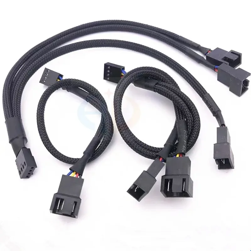 3 / 4Pin To 3/4pin Extension Cable Motherboard 1 To 2/3 Ways Splitter ...