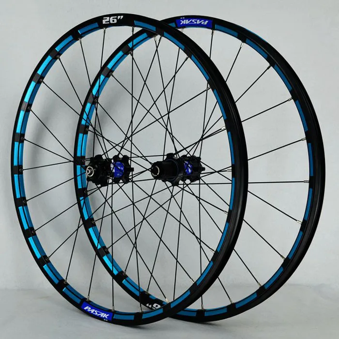 Pasak Mtb Wheelset 26 27,5 Clincher Aro Alu диски дисковый тормоз герметичный подшипник 24 Отверстия 9*100 мм 9*135 мм передние 2 задние 4 Подшипники