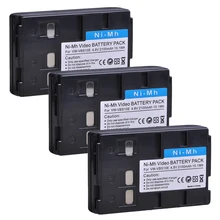 

3pcs VW-VBS10E VW-VBS10 VW VBS10 VW VBS10E Battery for HHR-V211 P-V211 VBS10E VSB-0190 VSB-0200 VW-VBH10E, NV-A1 NV-RX11